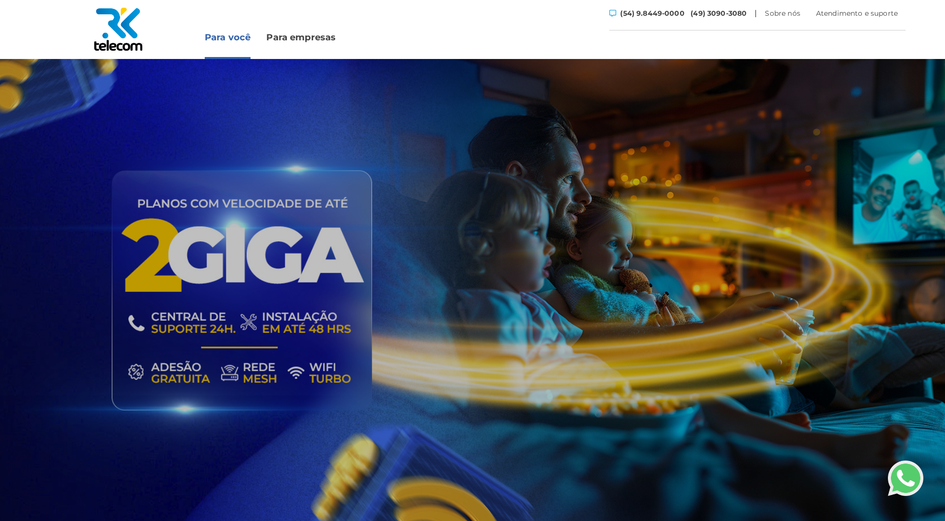 Projeto digital Grupo RK Telecom